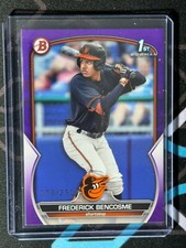 🔥💎📈 2023 Bowman Frederick Bencosme #BP-35 ORIOLES Purple 1st Bowman /250