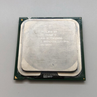 Intel Celeron D 336 2.80 GHz 256KB Socket 775,478 SL7TW processor CPU FSB 533MHz
