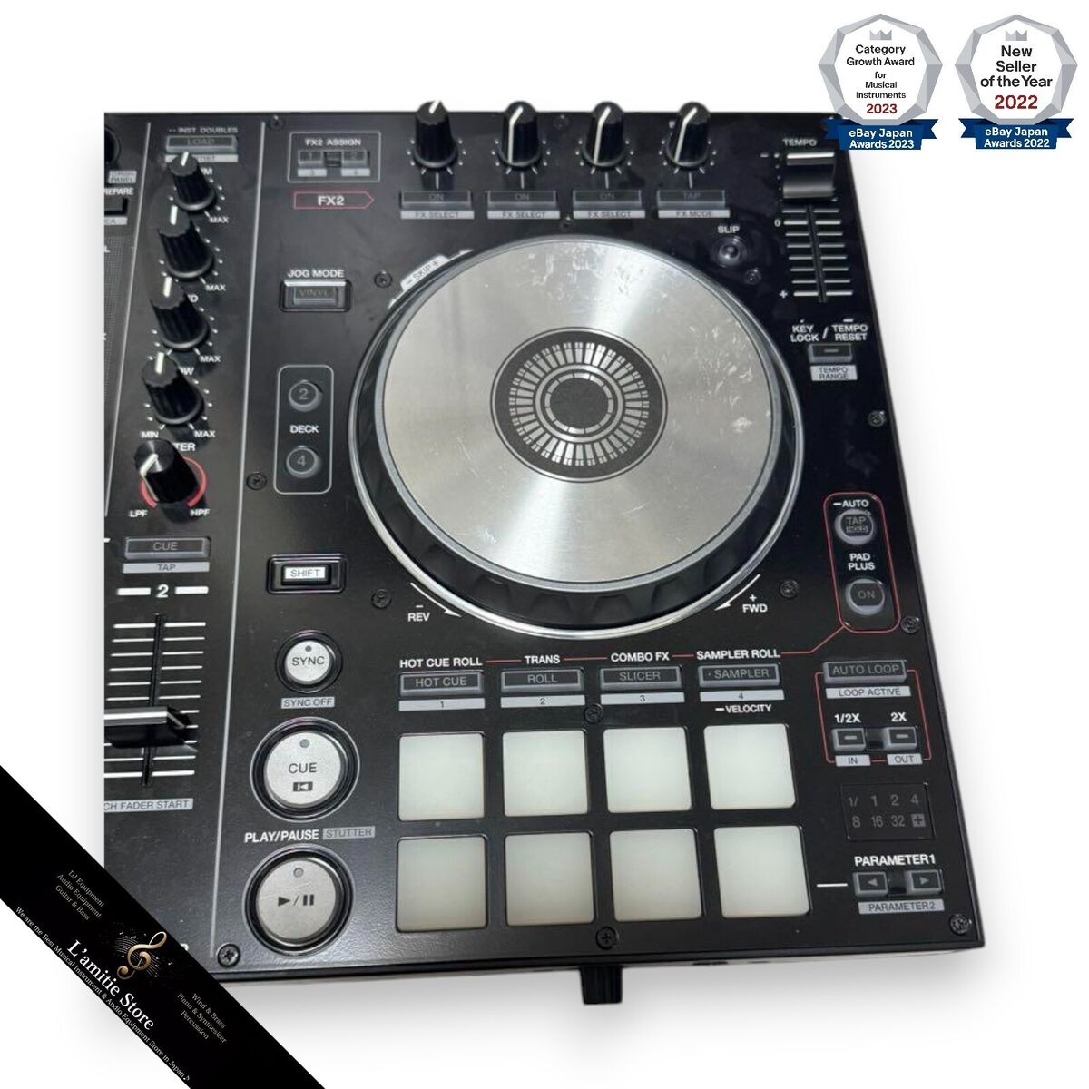 Pioneer あいまい DDJ-SR DJコントローラー 透明カバー付き 箱あり Pioneer あいまい DDJ-SR DJコントローラー 透明カバー付き 箱あり