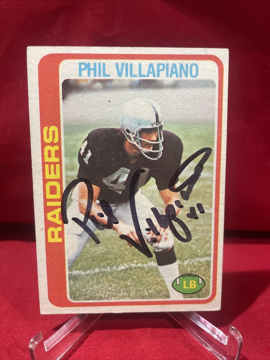 Phil Villapiano -Bowling Green- Oakland Raiders Autographed Card
