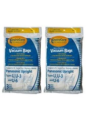 6 Panasonic Type U U3 U6 Upright Vacuum Cleaner Microfiltration Bags