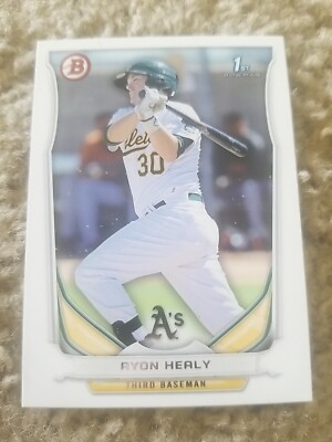 RYON HEALY 2014 BOWMAN PROSPECT CARD BP-61 ATHLETICS (FIRST PROSPECT BASE)