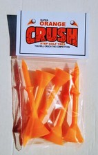 Plastic step down golf tees Orange crush tees 2 pack like Martini golf tees