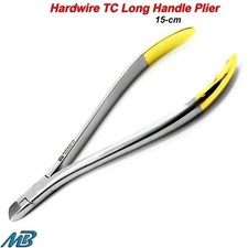 Orthodontic Hard Wire Cutter TC Long Handle Ligature Pliers Dental Instruments