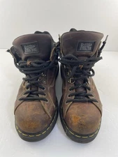Dr Marten's DM 8845 Brown Steel Toe Industrial Boots UK 9 Made in England Repair