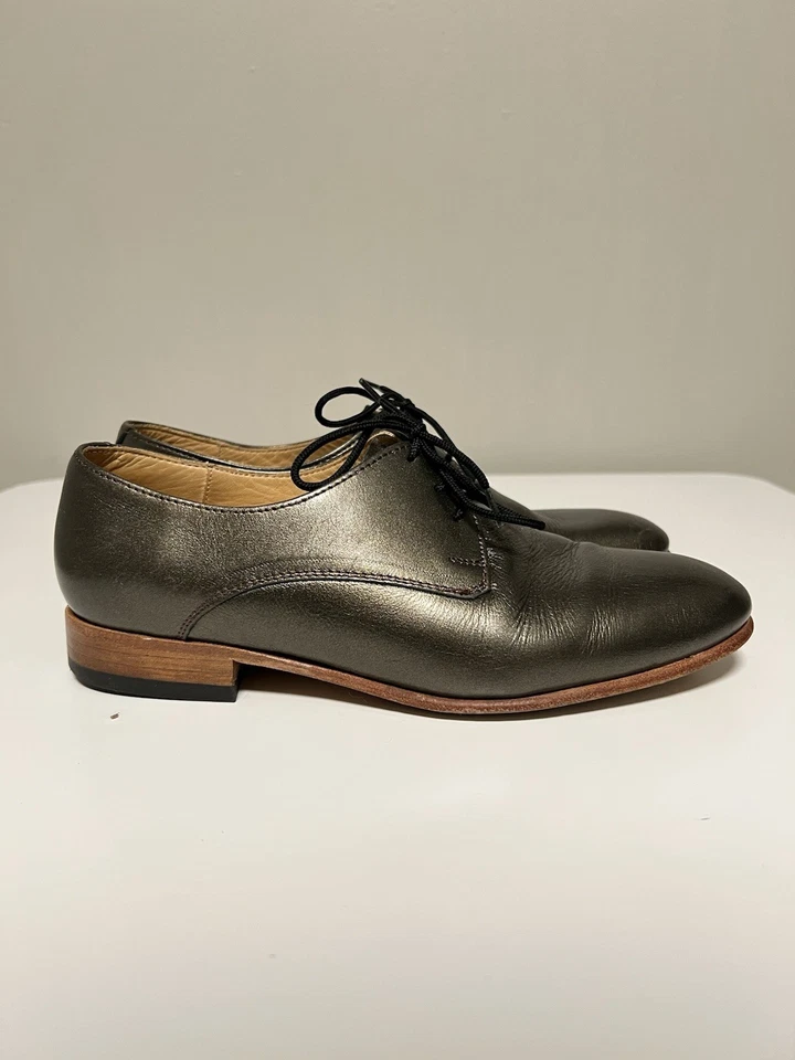 Oxford de cuero para mujer Dieppa Restrepo en metal pistola EE. UU. 6,5 Foto 3 de 4