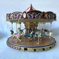 Worlds Fair Carousel Mr Christmas 2002 World's Fair Carousel Gold Label EX 79851