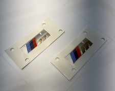 2x ORIGINAL BMW M-Emblem M-Logo Aufkleber Kotflügel 1er 2er 3er 4er 5er 6er 7er