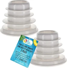 U.S. Pool Supply Cleaner Skimmer 1.5" to 2" Vacuum Hose Adapter, White 