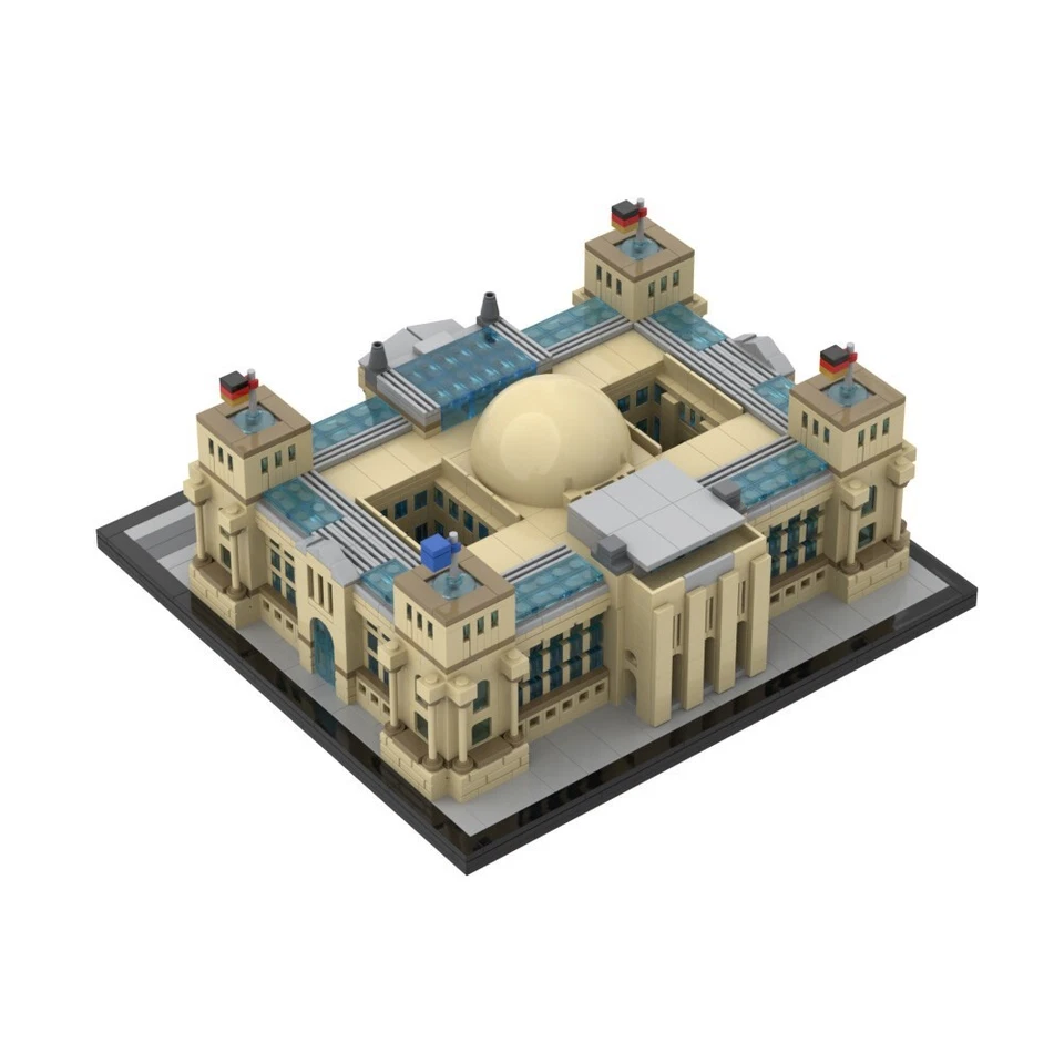 Reichstag - Berlin Modular Building with Interior 2361 Pieces MOC Build Gift - Image 4 of 4
