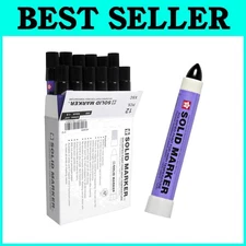 Waterproof Black Markers - Window/Wood/Glass - 12 Pack