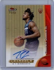 Terrence Shannon Jr. Gold Refractor Auto /50 Flashback Topps Finest FBA-TS