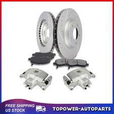 Front Brake Calipers Rotors Ceramic Pads For Avenger Caliber Compass Patriot Front Brake Calipers Rotors Ceramic Pads For Avenger Caliber Compass Patriot