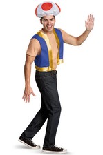 Super Mario Brothers Toad Adult Costume Kit