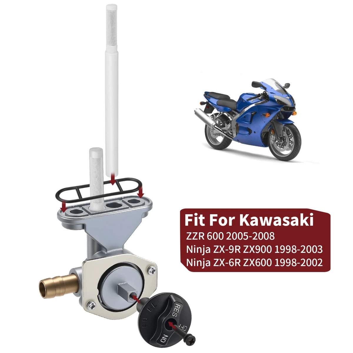Fuel Petcocks & Taps for Kawasaki Ninja ZX9R for sale | eBay