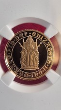 1989 Gold Proof 500th Anniversary, Half Sovereign NGC Graded PF69 Ultra Cameo.