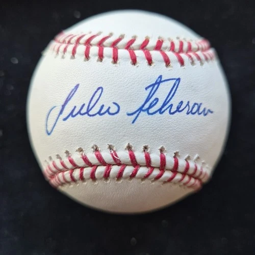 Early 2011 JULIO TEHERAN Autographed Signed Official Baseball ROML MLB HOLO COA