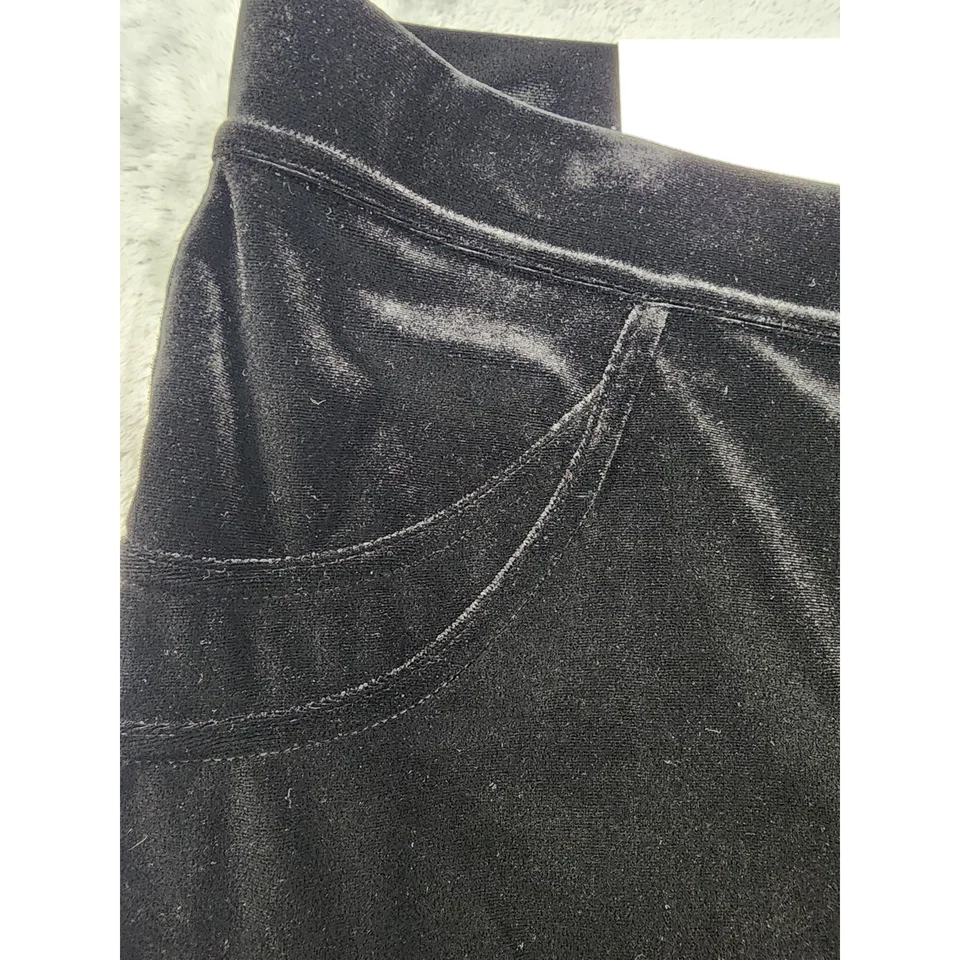 NUEVO Calvin Klein Leggings Modernos Terciopelo Elástico Talla 3X Negro Terciopelo Alto Foto 2 de 4