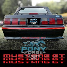 1987-1993 Ford Mustang Gt Bumpersideskirt Letter Insert Decals Stickers Foxbody
