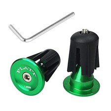Bicycle Bar End Plugs Aluminum Bike Handlebar Cap For Road Bike green 01