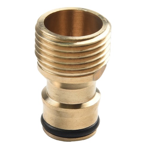 Brass Tap Adaptor 5 Pack Male 12mm Thread Fitting Hose Quick Connectors - Picture 12 of 12