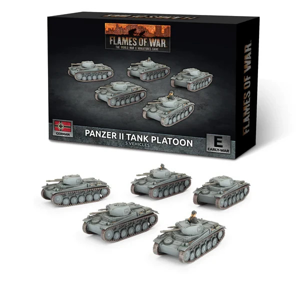 German Panzer II - Early War - Flames of War - Brand New