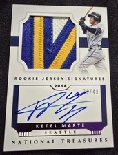 2016 National Treasures Ketel Marte  Purple RPA 33/49 #RJSV-KM Sick Patch/Jersey