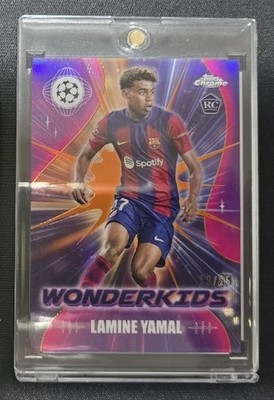 2023-24 Topps Chrome Lamine Yamal RC /25 Wonderkids