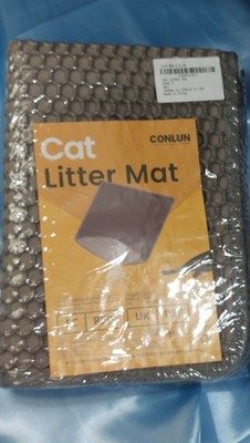 CONLUN Cat Litter Mat Trapper Honeycomb Gray New Sealed