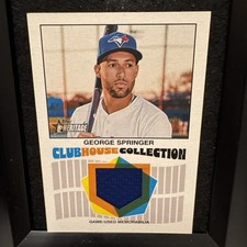 2026 Topps Heritage Clubhouse Relic George Springer Toronto Blue Jays