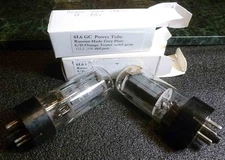 Pair Russian Made Grey Pl6l6GC  Power Tubes  Strong 8 out of 15 on Orange Tester