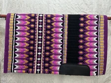 NEW ZEALAND WOOL WESTERN SHOW SADDLE BLANKET PAD NEW 42x34