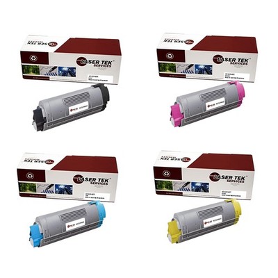 4Pk LTS C5500 BCMY Compatible for Okidata C5500n C5650dn C5650n Toner Cartridge