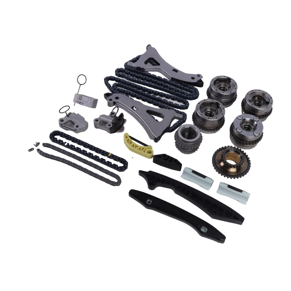 Kit de cadena de distribución ajustadores de árbol de levas para Benz M278 W212 E550 CLS500 GL550 S500 EE. UU. Foto 4 de 4