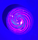 1970s Gentile Glass Pink Swirl with Controlled Bubbles Paperweight Back Stamped — photo 8