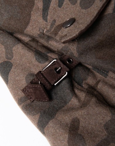 RRP €1890 JACOB COHEN Jacket IT50 US40 L Wool Blend Rabbit Fur Lining Camo - Picture 10 of 10