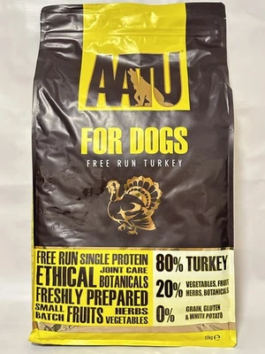 AATU 80/20 Turkey Dry Dog Food 10kg (2×5kg) | High Protein Grain Free