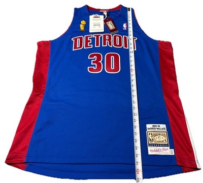 MITCHELL & NESS AUTHENTIC DETROIT PISTONS 2XL $300 RASHEED WALLACE
