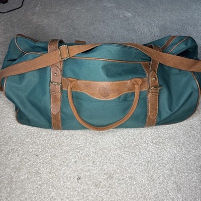 Vintage Ralph Lauren Polo Green Canvas Travel Bag Large Rolling