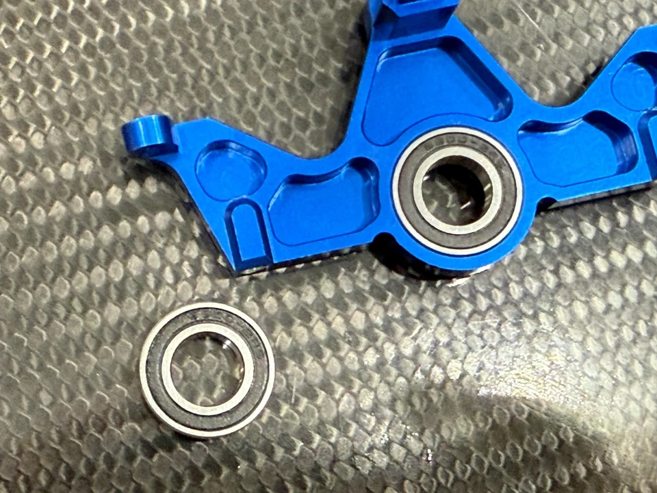 Montaje de motor de aluminio con rodamiento de alta resistencia para Traxxas Stampede 4X4 BL-2s azul Foto 3 de 3
