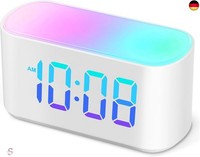 Onlake Digitaler Wecker Mit Nachtlicht FüR Schlafzimmer, 9 Rgb Farben