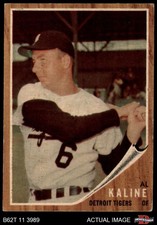 1962 Topps #150 Al Kaline Green Tint Tigers HOF RARE VARIATION 4.5 - VG/EX+