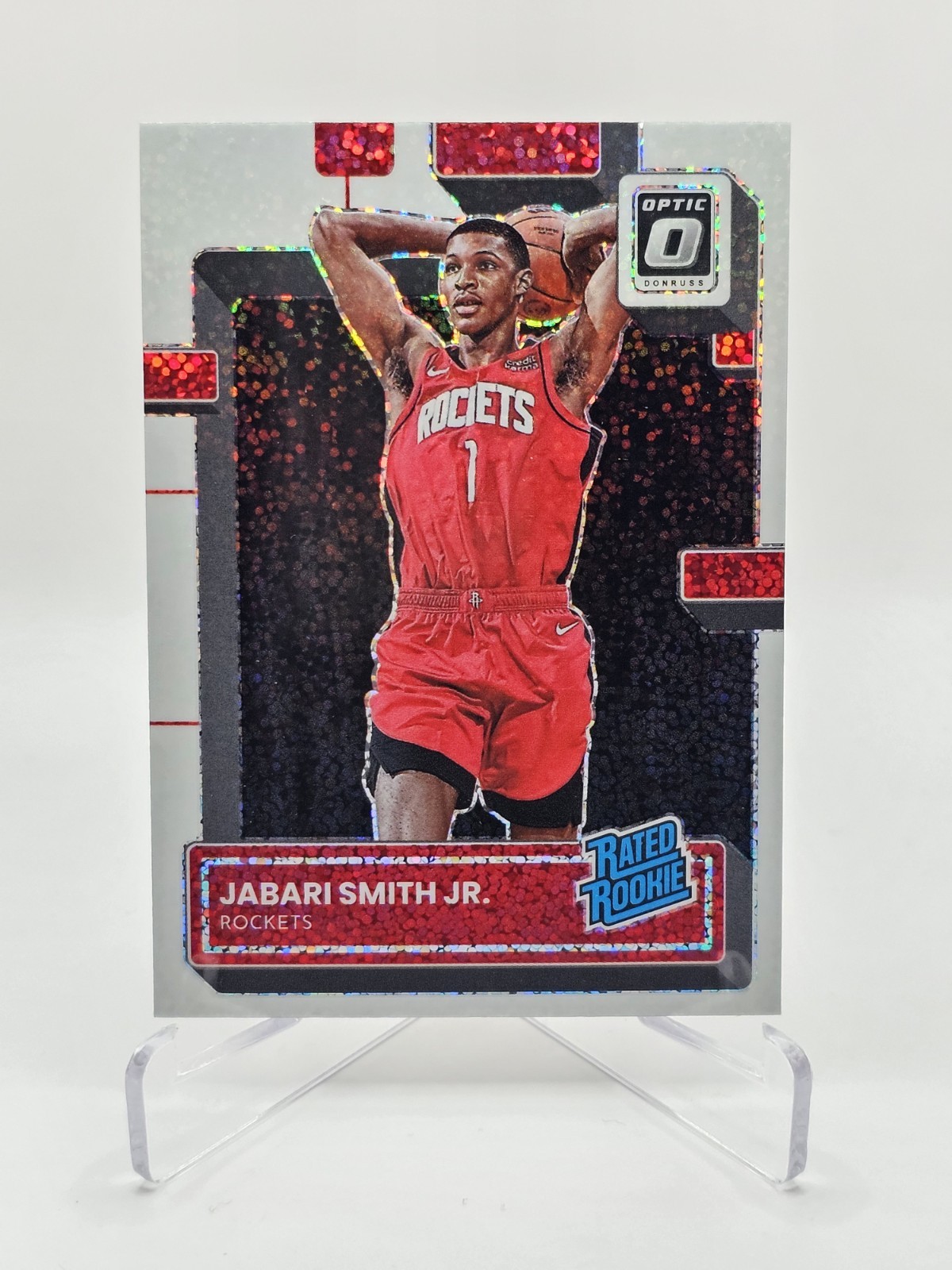 2022-23 Donruss Optic White Sparkle #240 Jabari Smith Jr. RR RC