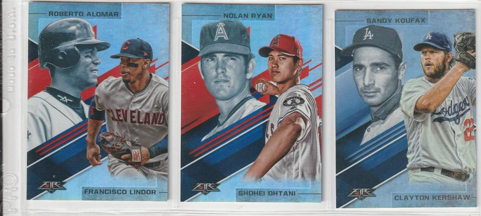 2019 TOPPS FIRE INSERT UPICK JUDGE FREEMAN OHTANI LINDOR MOLINA KERSHAW RYAN - Image 2 of 4
