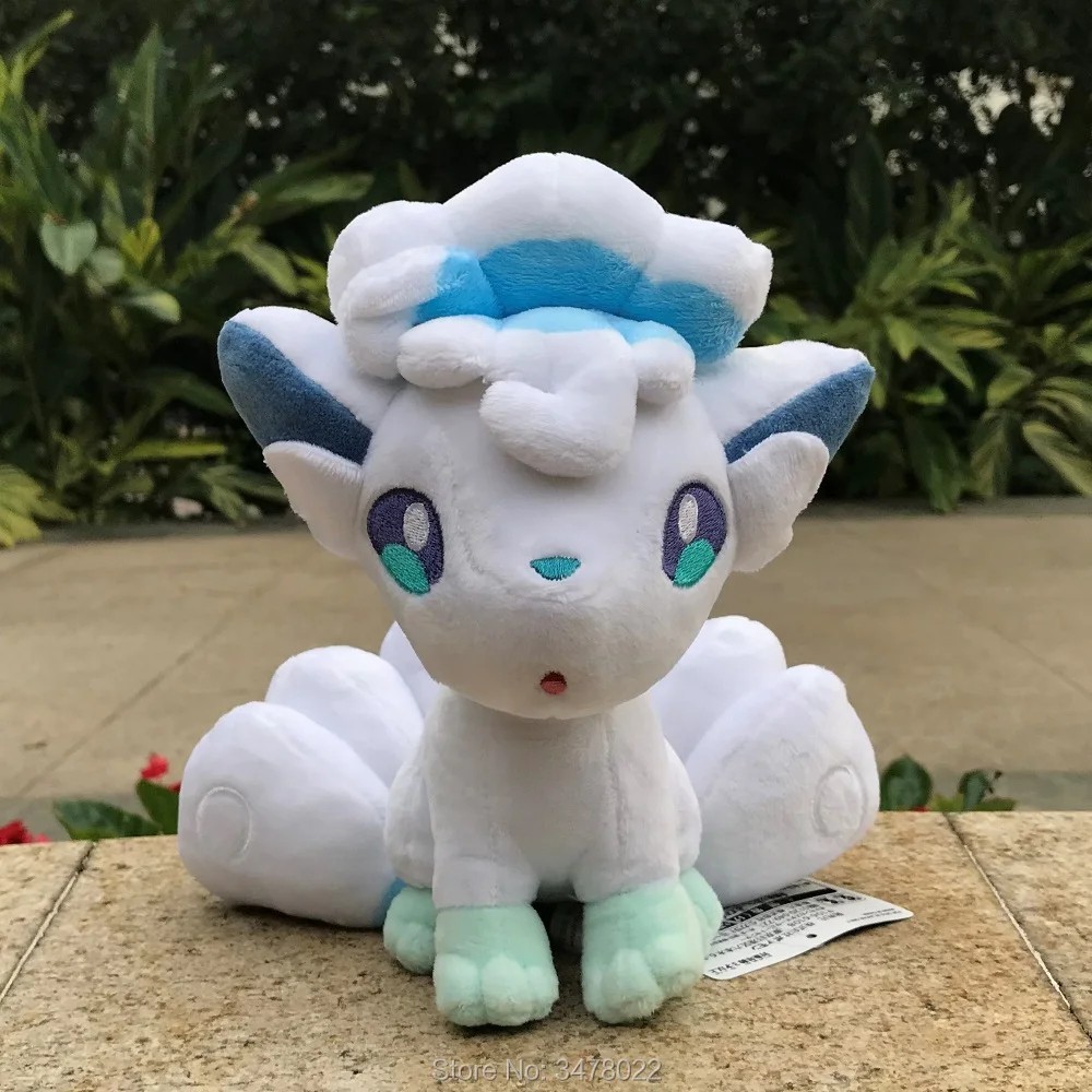 20cm Anime Pokemon Plush Alola Vulpix Six Tails Fox Cuddly S