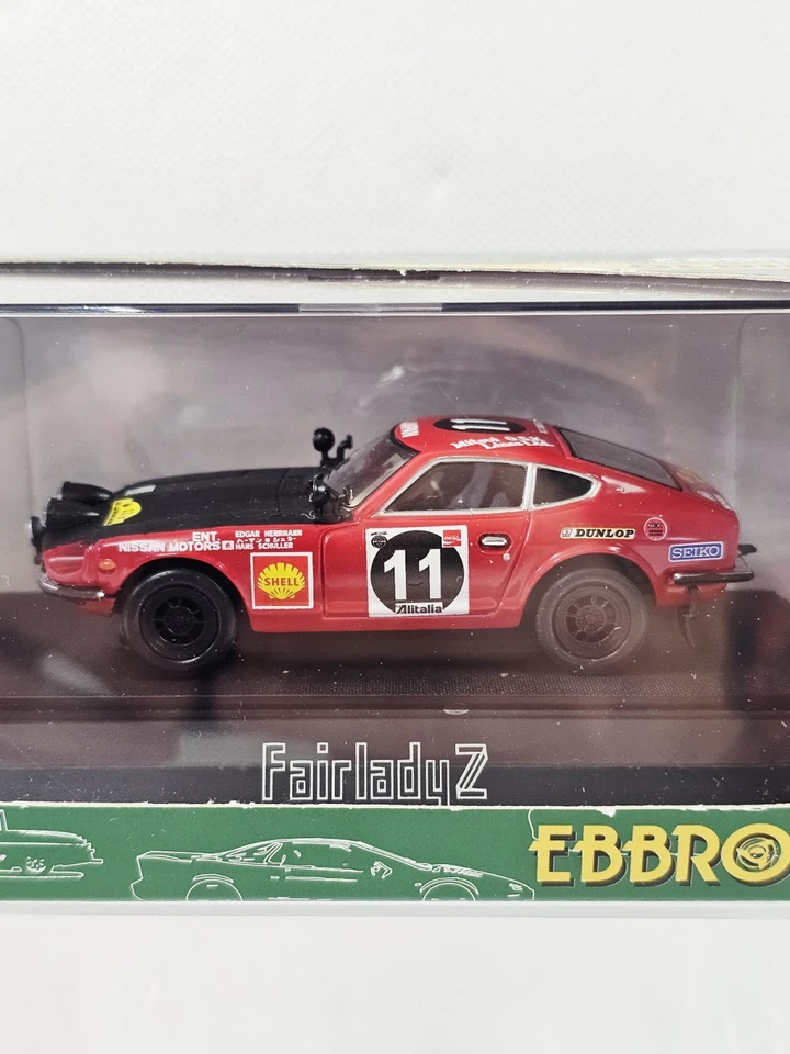 EBBRO Datsun Fairlady 240Z 1971 Safari Rally Ganadores #11 Herrmann & Schuller Nuevo Foto 3 de 4