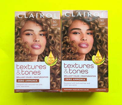 Clairol Texture & Tones 5G Caramel Brown Zero Ammonia Hair Dye