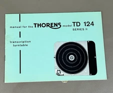 Thorens TD 124 Series II owners Manual D-1772