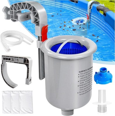DeeprClean Above Ground Pool Surface Skimmer with Removable Skimmer Basket | Aut