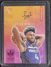 2019-20 Panini Court Kings Fresh Paint Ruby 49/99 Jaylen Nowell RC On Card Auto